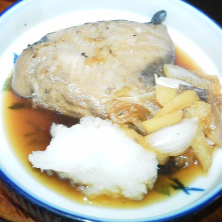 カツオと玉ねぎ甘酢煮からみ添え